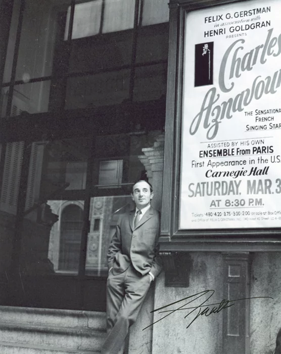 Charles Aznavour autograph