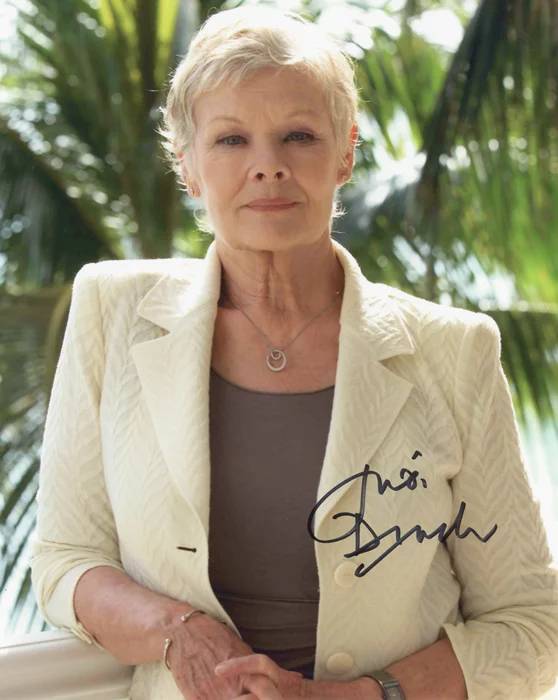 Judi Dench autograph
