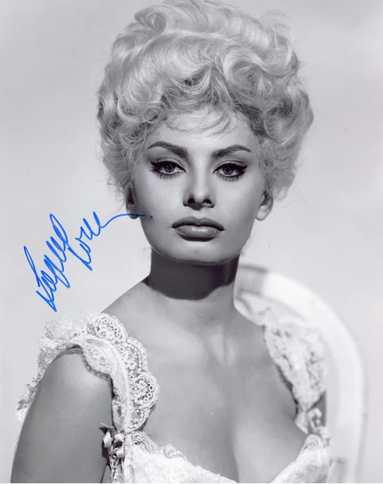 Sophia Loren autograph