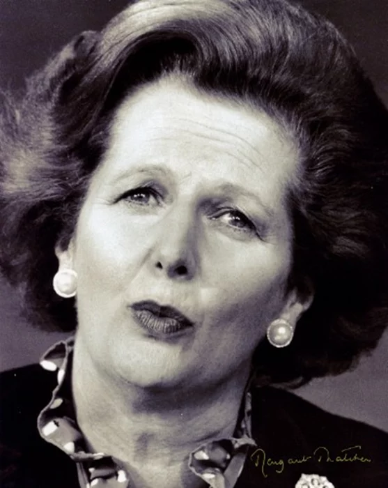 Margaret Thatcher autograph