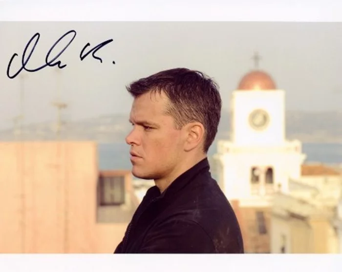 Matt Damon autograph