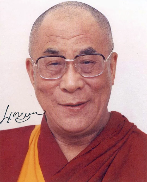 Dalai Lama autograph
