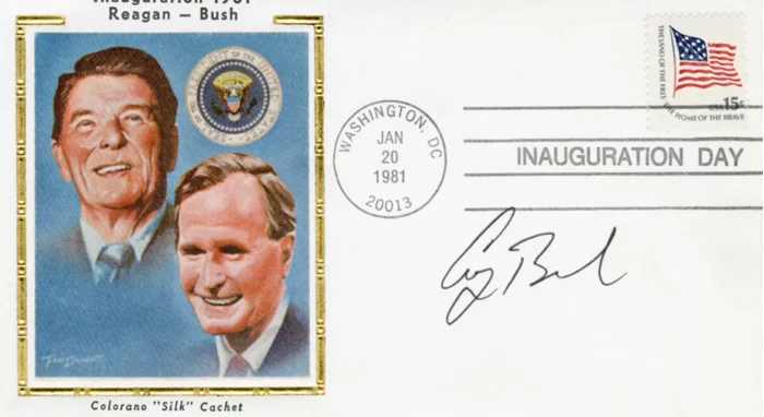 George Bush autograph