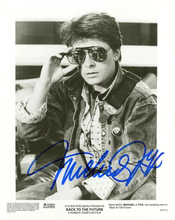 Michael J. Fox autograph