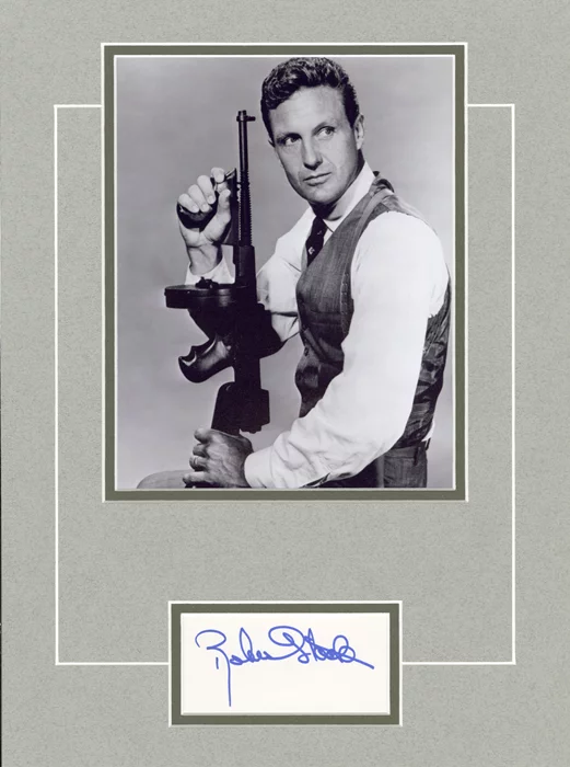 Robert Stack autograph