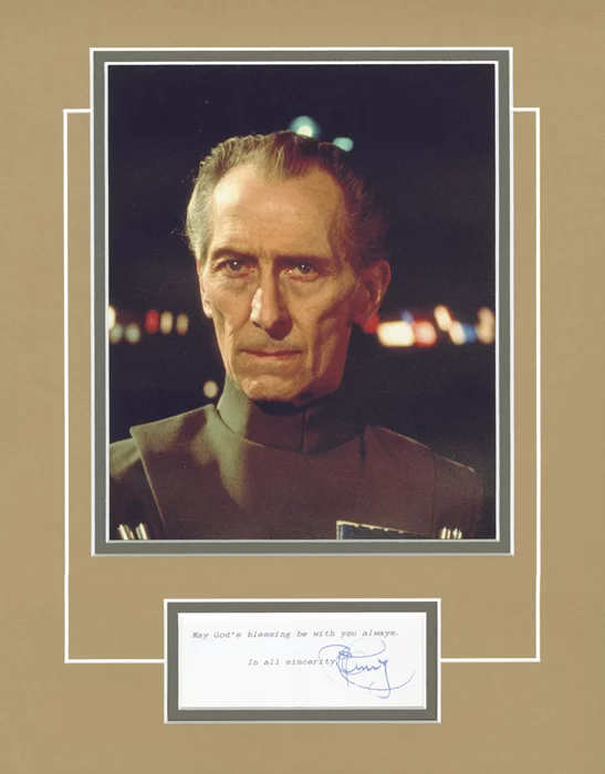 Peter Cushing autograph