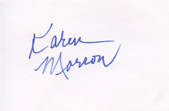 Karen Morrow autograph