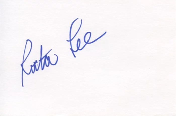 Ruta Lee autograph