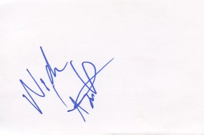 Nicholas Hoult autograph