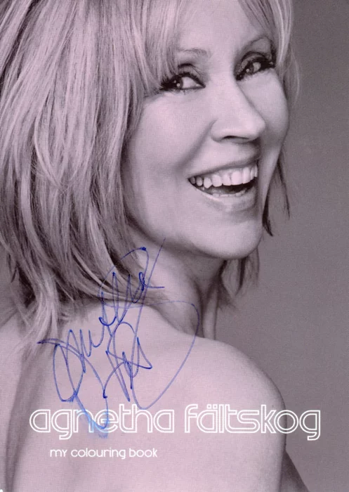 Agnetha Faltskog autograph