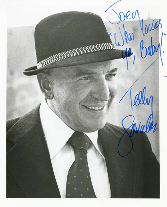 Telly Savalas autograph