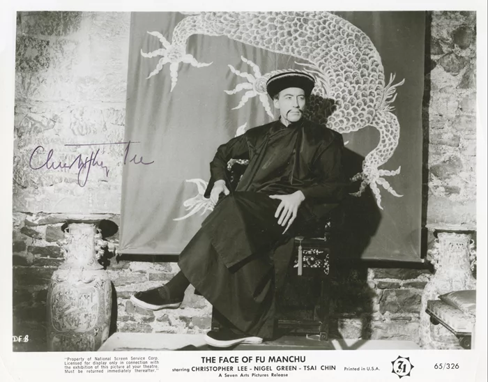 Christopher Lee autograph