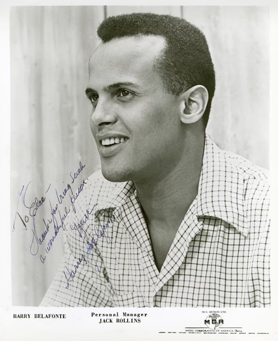 Harry Belafonte autograph