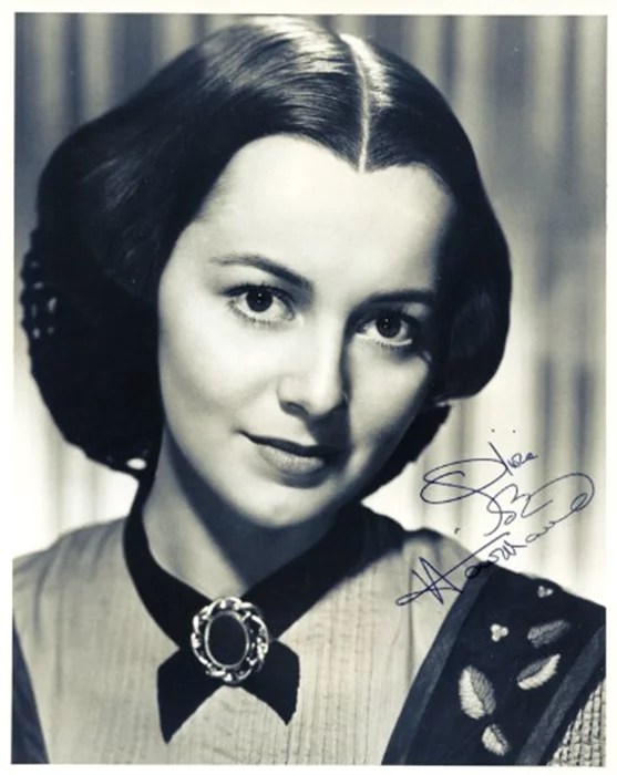Olivia DeHavilland autograph