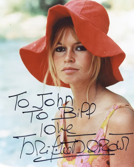 Brigitte Bardot autograph