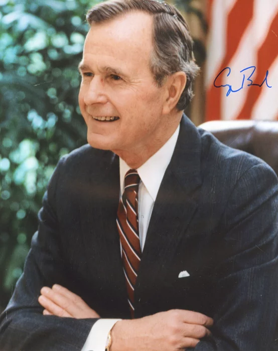 George Bush autograph