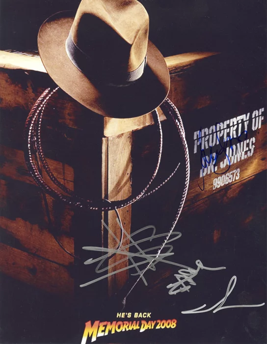 Indiana Jones autograph