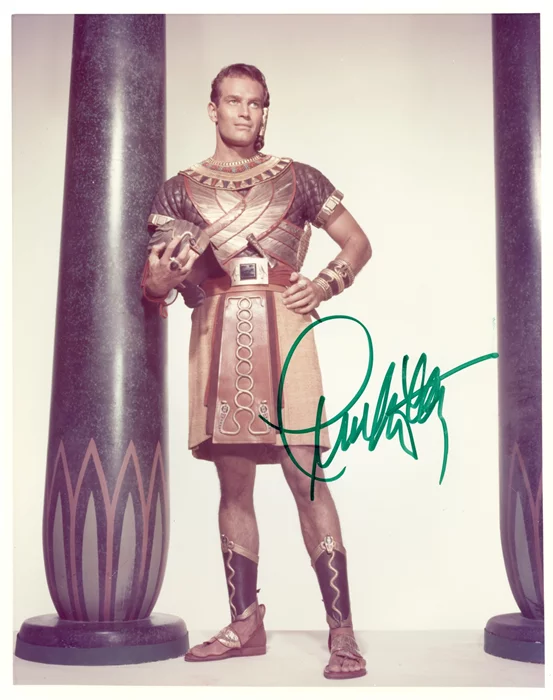 Charlton Heston autograph