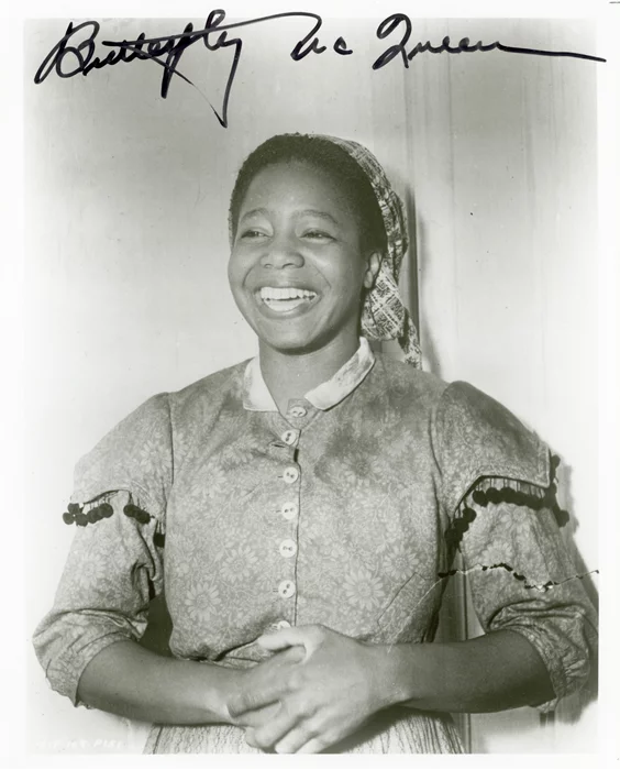 Butterfly McQueen autograph