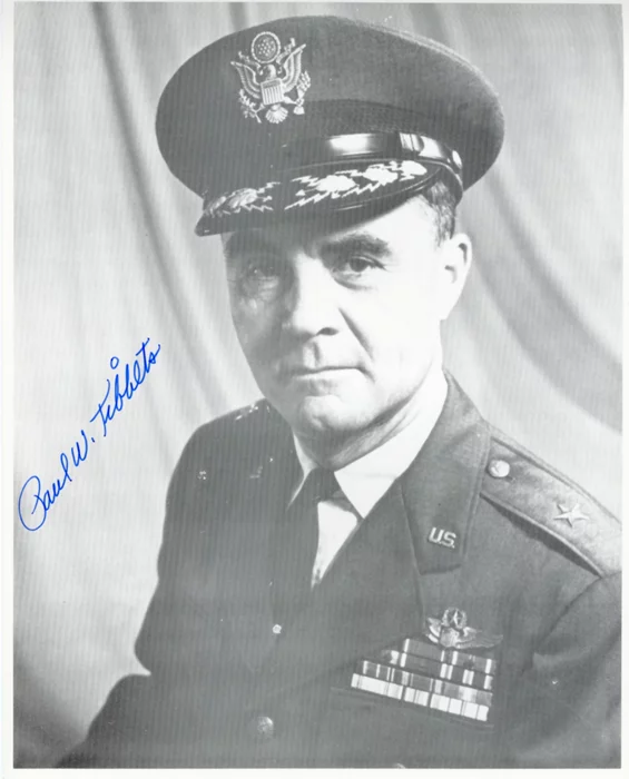 Paul W. Tibbets autograph