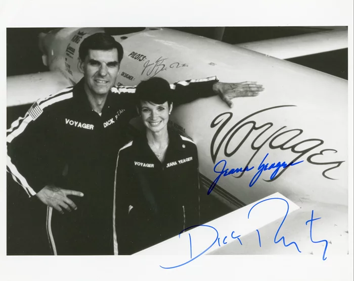 Rutan Voyager autograph