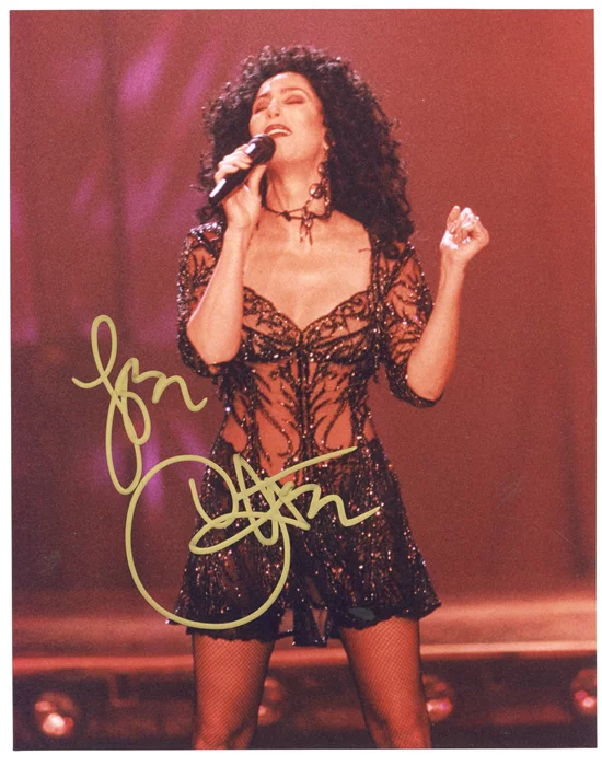 Cher autograph