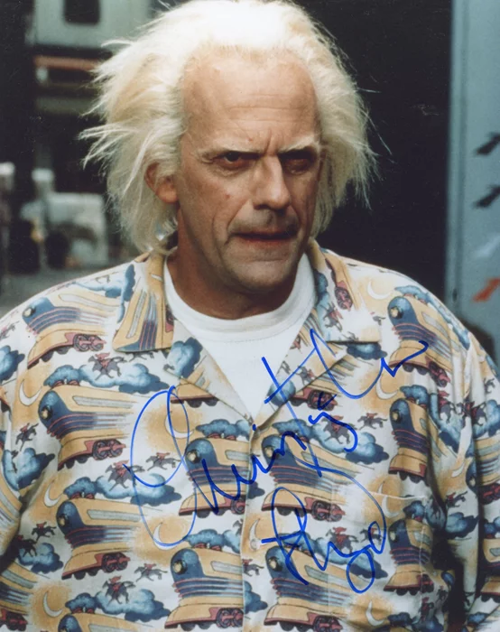 Christopher Lloyd autograph