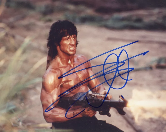 Sylvester Stallone autograph