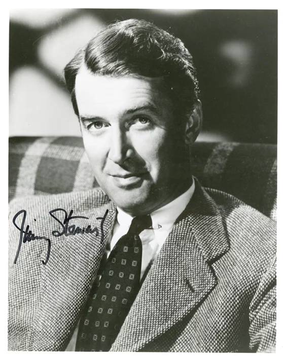 James Stewart autograph