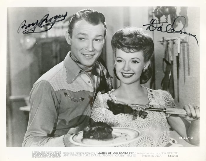 Roy Rogers and Dale Evans autograph