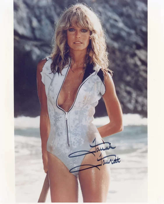 Farrah Fawcett autograph