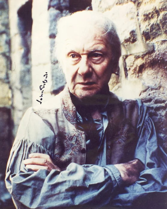 John Gielgud autograph