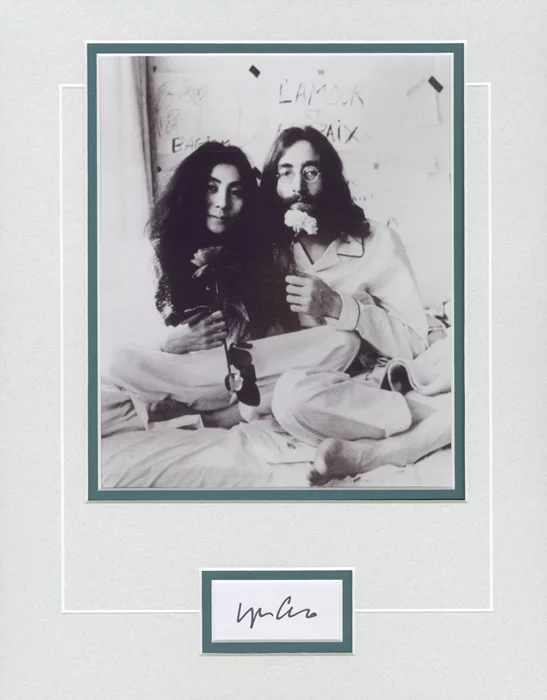 Yoko Ono autograph