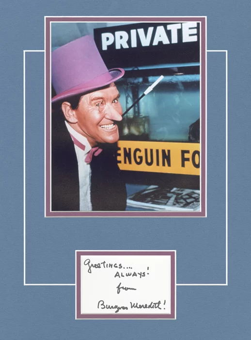 Burgess Meredith autograph