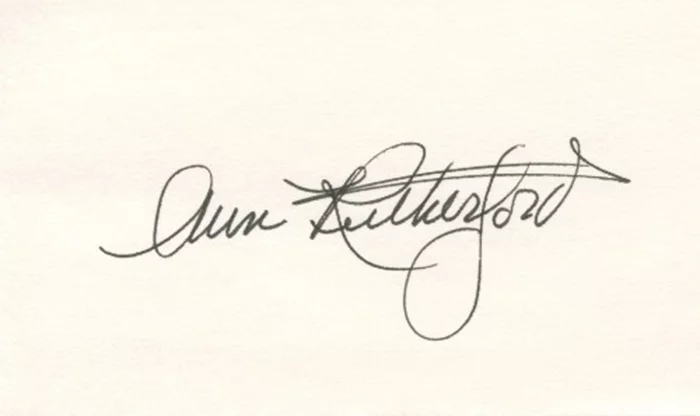 Ann Rutherford autograph