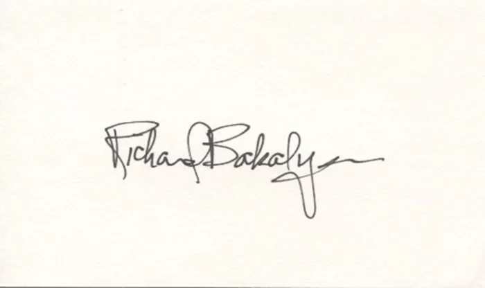 Dick Bakalyan autograph