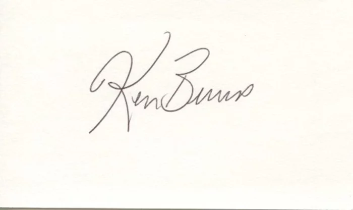 Ken Burns autograph