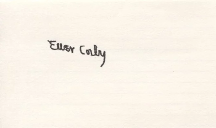 Ellen Corby autograph