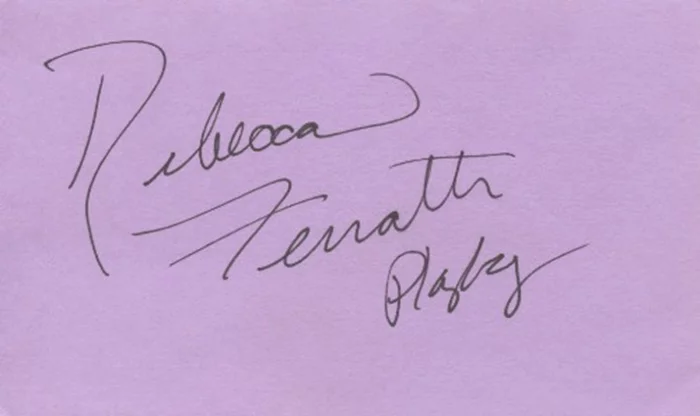 Rebecca Ferratti autograph