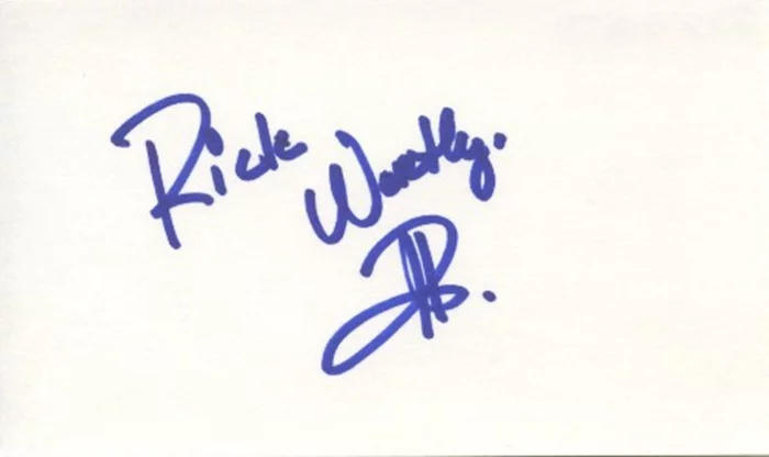 Rick Worthy autograph