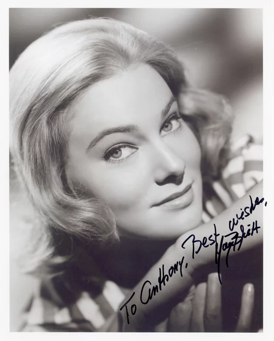 May Britt autograph