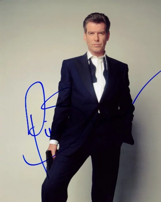 Pierce Brosnan autograph