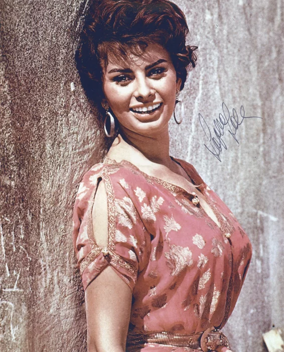 Sophia Loren autograph