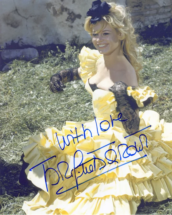 Brigitte Bardot autograph