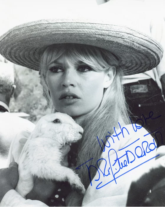 Brigitte Bardot autograph