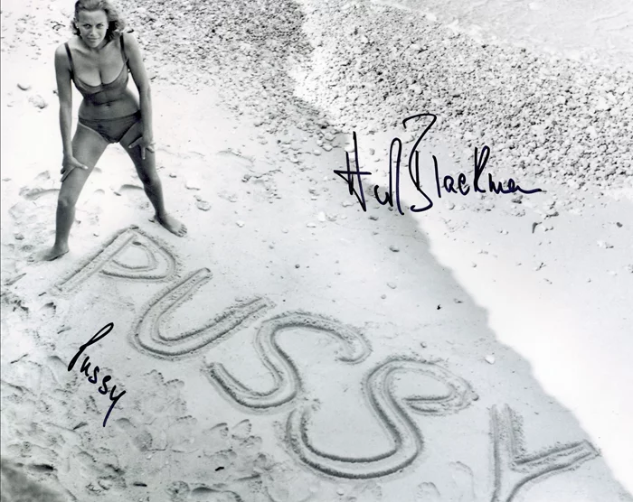 Honor Blackman autograph
