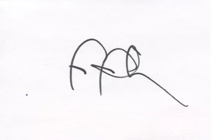 Frances Fisher autograph