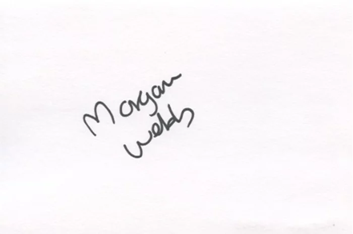 Morgan Webb autograph