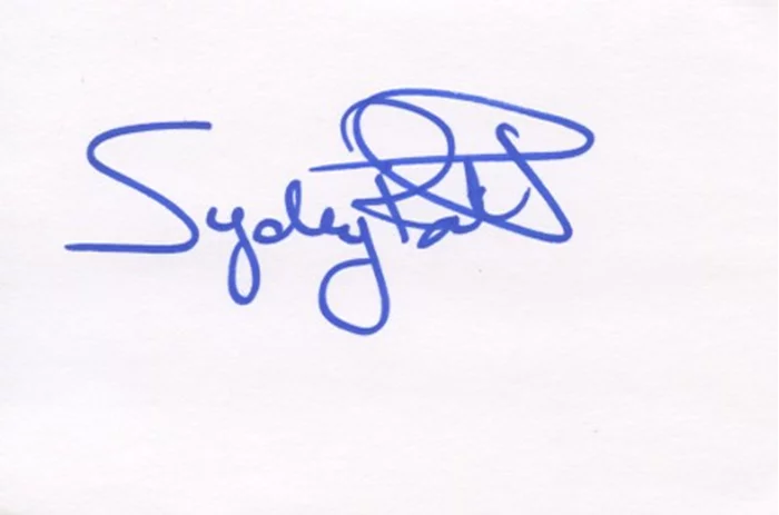 Sydney Poitier autograph