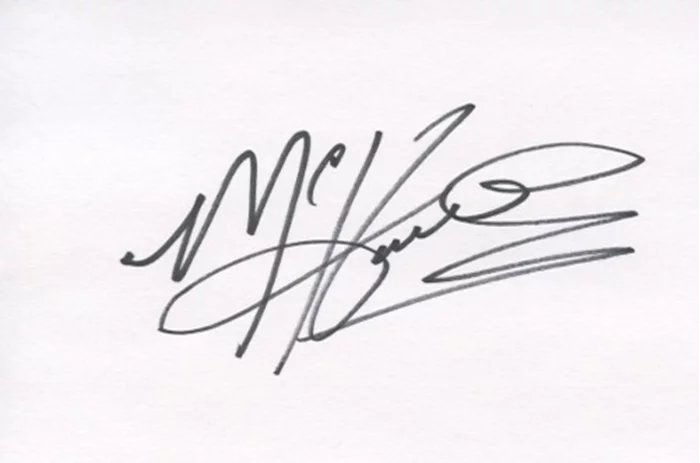 MC Hammer autograph